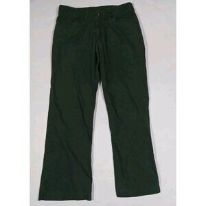 Patagonia All-Wear Chino Pants Size 6 Green Canvas Hike Granola Girl Ankle
